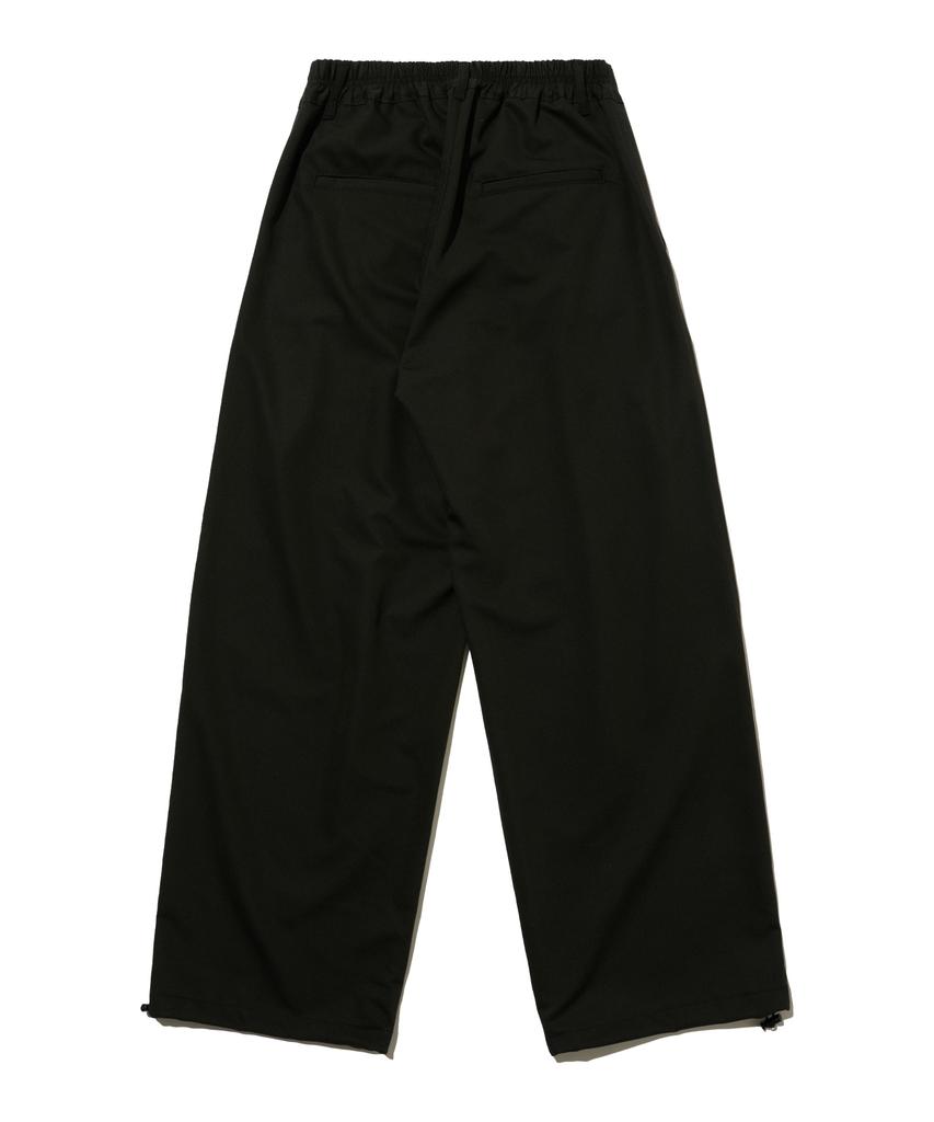 OTHERFITS Double-Pleat Street Wide Fit Slacks (Black)