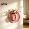 Resin Floral Container Cowboy Hat Shaped Wall Mounted Vase, Western Retro Flower Decorative Sculpture Holder for Dried Artificial Flowers, Farmhouse