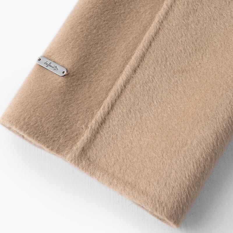 Eifini Women's Wool Blend Lapel Long Coat