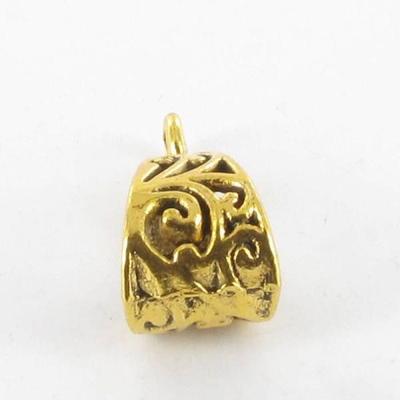 Filigree Metal Bail 20mm Gold