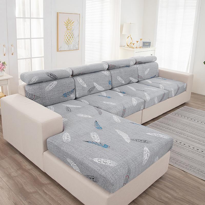 Elastic Sofa Seat Cushion Cover Pet Kids Furniture Protector Stretch Chair Cover Washable Removable Slipcover 1/2/3/4 Seater