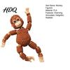 PLA Material Monkey Figure Articulated Figurine with Movable Joints 3D Printed Cute Realistic Design