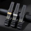 20mm 22mm 24mm Soft Silicone Rubber Strap for Seiko Watchband Sports Water Resistant Strap for Men Woman Universal Strap