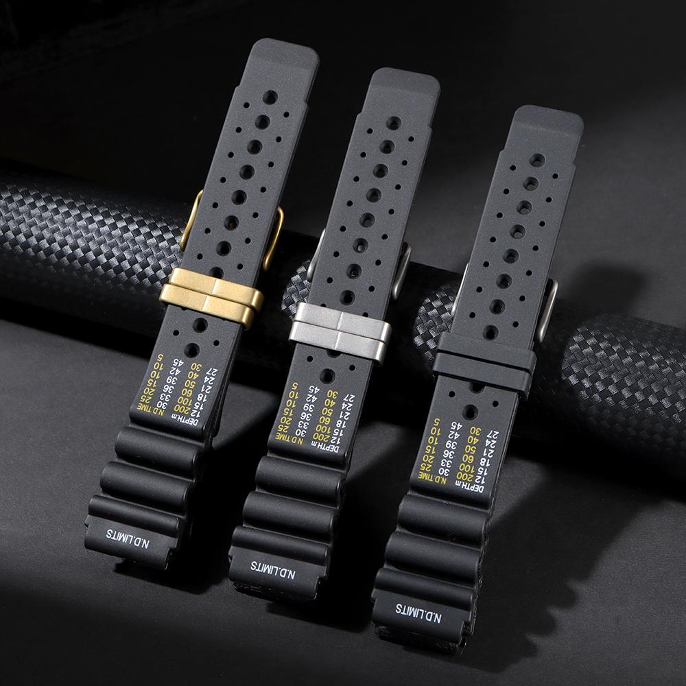 20mm 22mm 24mm Soft Silicone Rubber Strap for Seiko Watchband Sports Water Resistant Strap for Men Woman Universal Strap