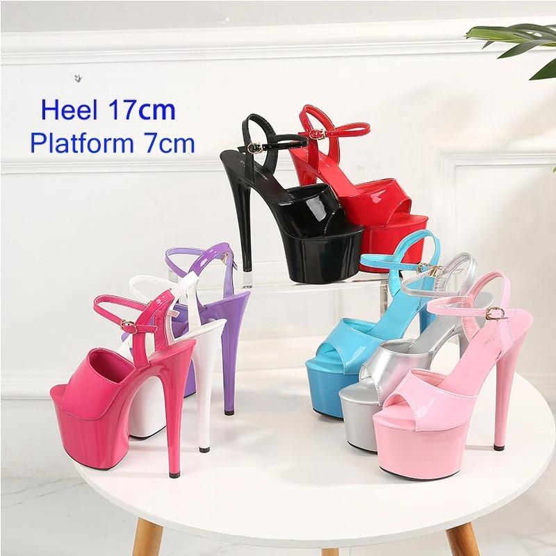 Fashion High Heels Plus Size 43 Women Shoes Classics 15cm Super High Heels Sandal Female Gladiator Shoes for Women Sexy Pumps Pole Dance
