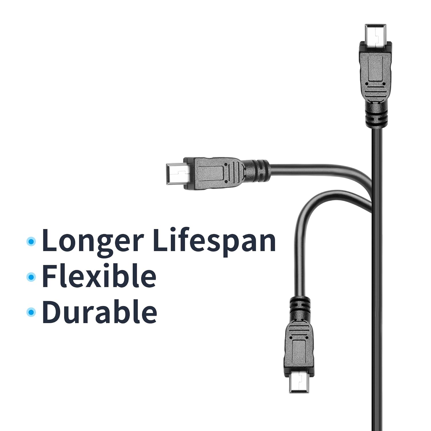 Запасной кабель питания и данных для графического калькулятора Texas Instruments TI-84 Plus CE, TI 84 Plus C Silver Edition, TI Nspire CX/TI Nspire CX CAS