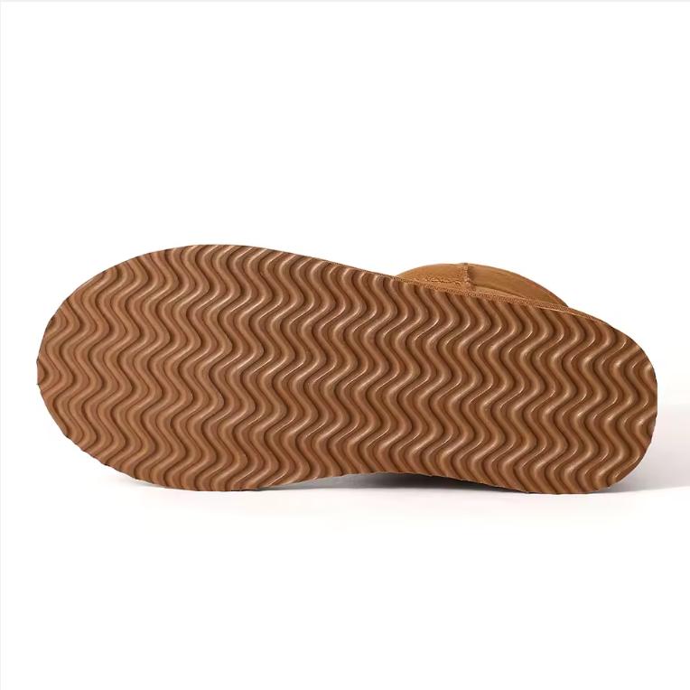 Eyriphy Schneestiefel für Damen Wildleder Winter Warme Stiefel Wasserdicht Damen Schneestiefel Memory Foam Knöchelboot Trendige Schuhe für Damen