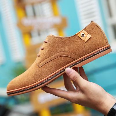 Große größe 38-48 klassischen stil handgemachte gemischte farbe wildleder leder MÄNNER casual schuhe mode weichen sohlen business formale wohnungen