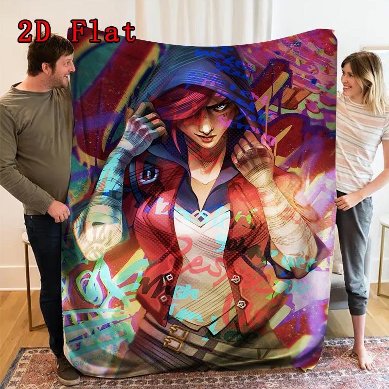 Arcane VI 2D Flat Pattern Flannel Blanket High quality All Seasons Warmth and Comfort Perfect for Christmas Gifts.SMT0917054