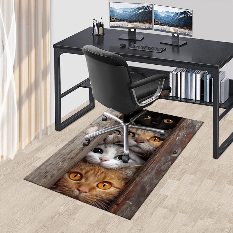 

1pc Anime Cat Design Chair Mat - Non-Slip Carpet for Office Chairs, Perfect Gift for Anime Lovers, Suitable for All Seasons and Decorations.A087 60cm by 90cm