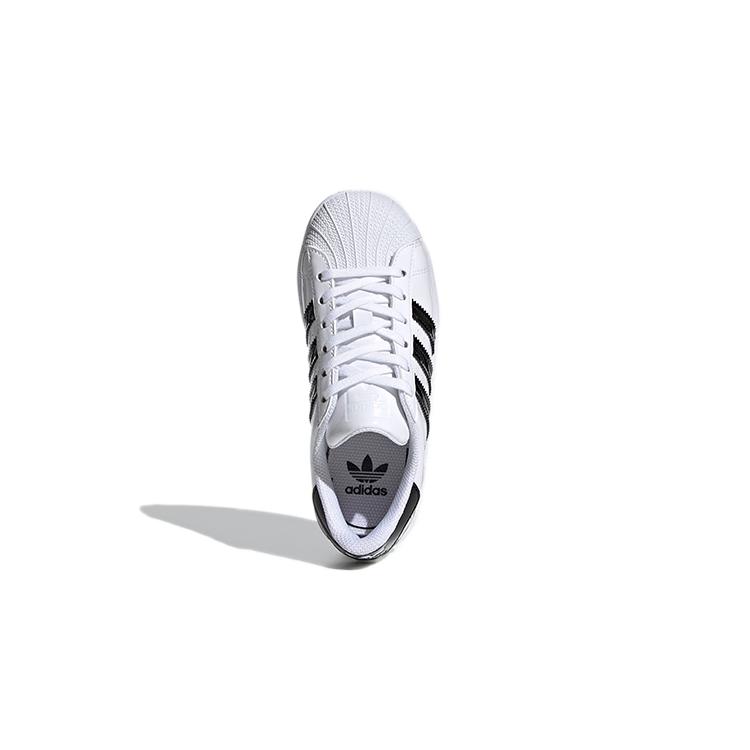 Adidas Originals SUPERSTAR Floral Wear-Resistant Low-Top Kids' Skateboarding Shoes White Children Aged 3-7 Years Old FW0777