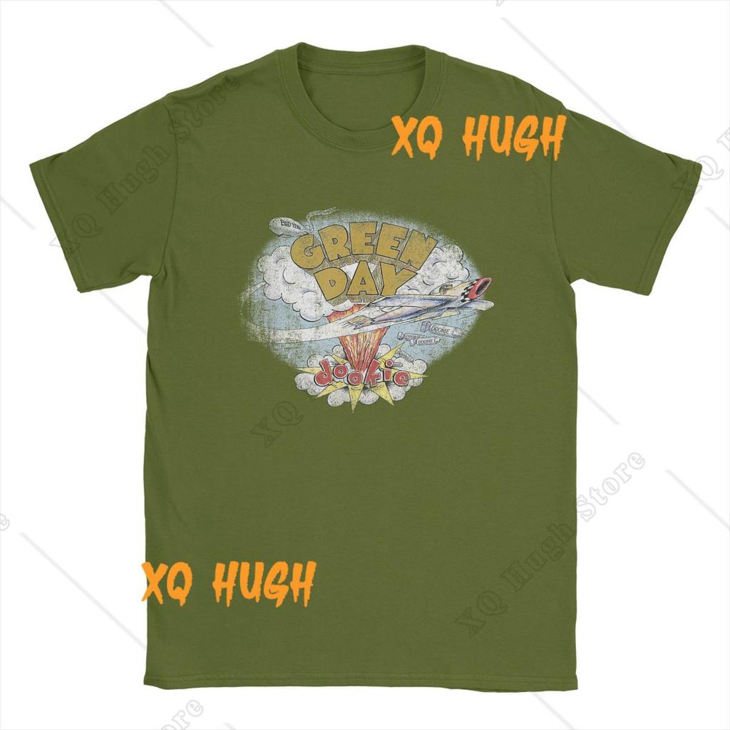 Men Green Days T-Shirtler Fresh Dookie Saviors Hip Hop Hayranları Hediye %100 Pamuk Üstler Kısa Kollu Yuvarlak Yaka Tişört Büyük Beden Tişört