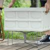 Folding Plastic Cooler Box Stand Portable Ice Box Holder Storage Support Shelf For Outdoor Camping Picnic