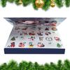 Merry Christmas Advent Boxes Empty Christmas Arrival Calendar Box Snowflake Countdown Calendar Gift Hand Tear Countdown Box