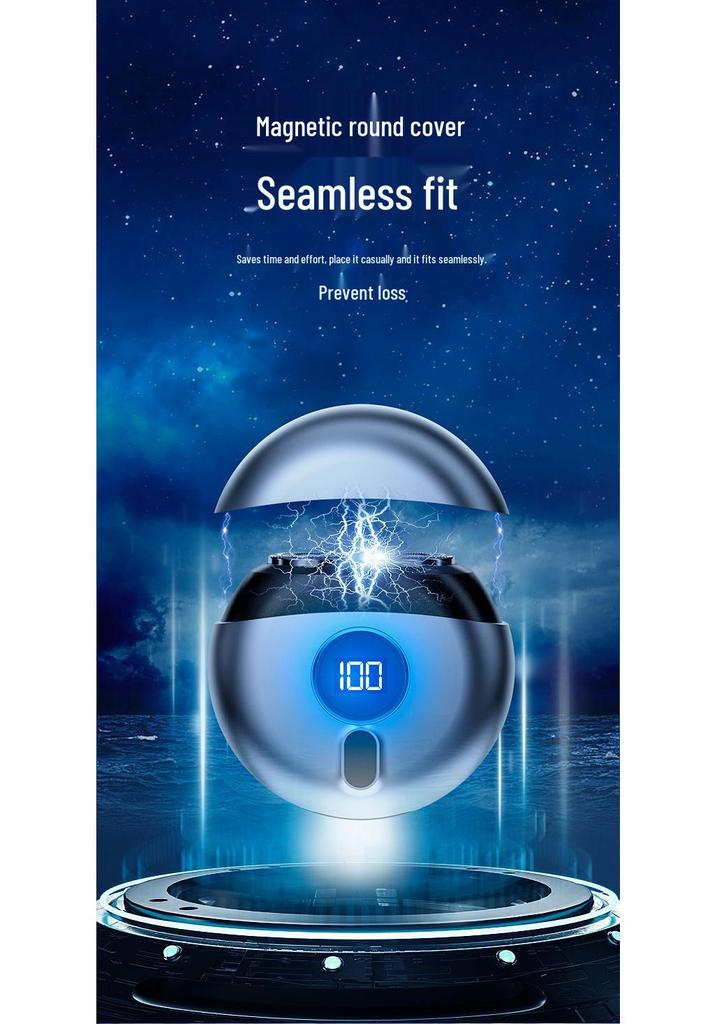 Portable Flying Saucer Electric Shaver for Men - Great Birthday Gift