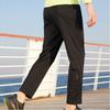 Saucony Solid Color Mid Waist Straight Leg Casual Pants Men bottoms Black SC2239056-1