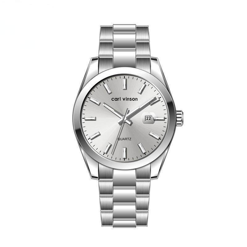 Męski zegarek kwarcowy biznesowy świecący w ciemności wodoodporny męski zegarek butikowy