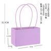 10pcs Christmas Gift Flower Kraft Paper Handbag Flower Arrangement Portable Box Rectangular Trapezoidal Flower Handheld Gift Box