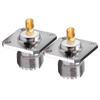 2Pcs PL259 Solder Cup Chassis Mount Connector SO239 RF Coax Adapter Flange Panel Coaxial Connector
