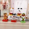 Creative Lucky Dog Car Ornament Figurine - Cartoon Toy Car Accessory Gift