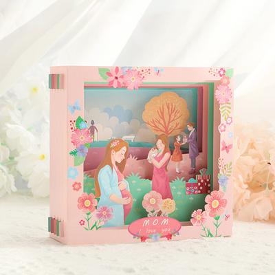 Happy Mother's Day Pop Up Cards 3D Greeting Flower Card Gift for Mom Godmother Stepmom Sister Mother In Law Wife
