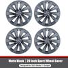Black 20" Wheel Cover for 2025-2026 Tesla Model Y Refresh