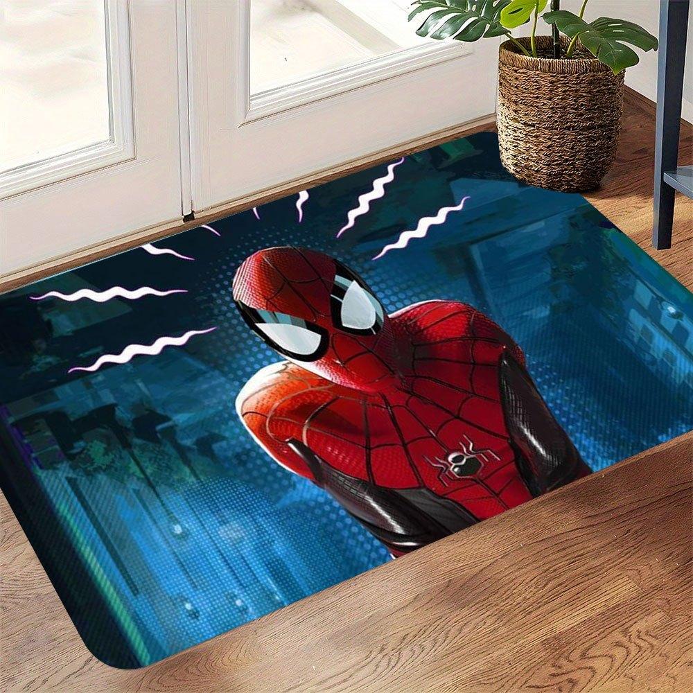 1pc Marvel Spider for Man Doormat for Entryway/Living Room/Bedroom, Superhero Themed Floor Mat, Ideal Gift for Marvel Fans, Ho