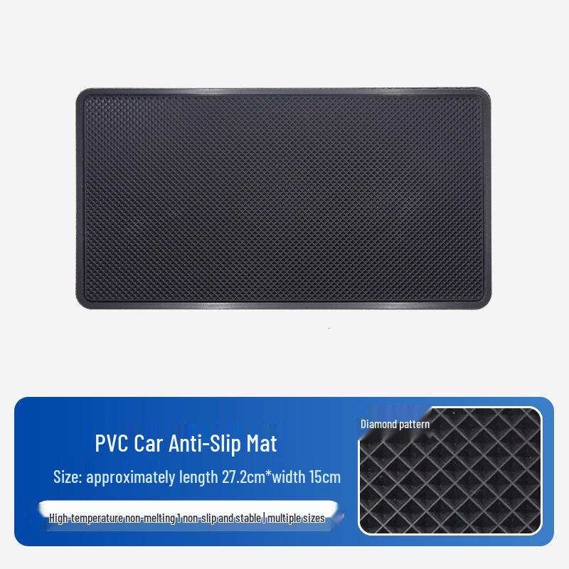 Heat-Resistant Car Dashboard Anti-Slip Pad with Grid Pattern
