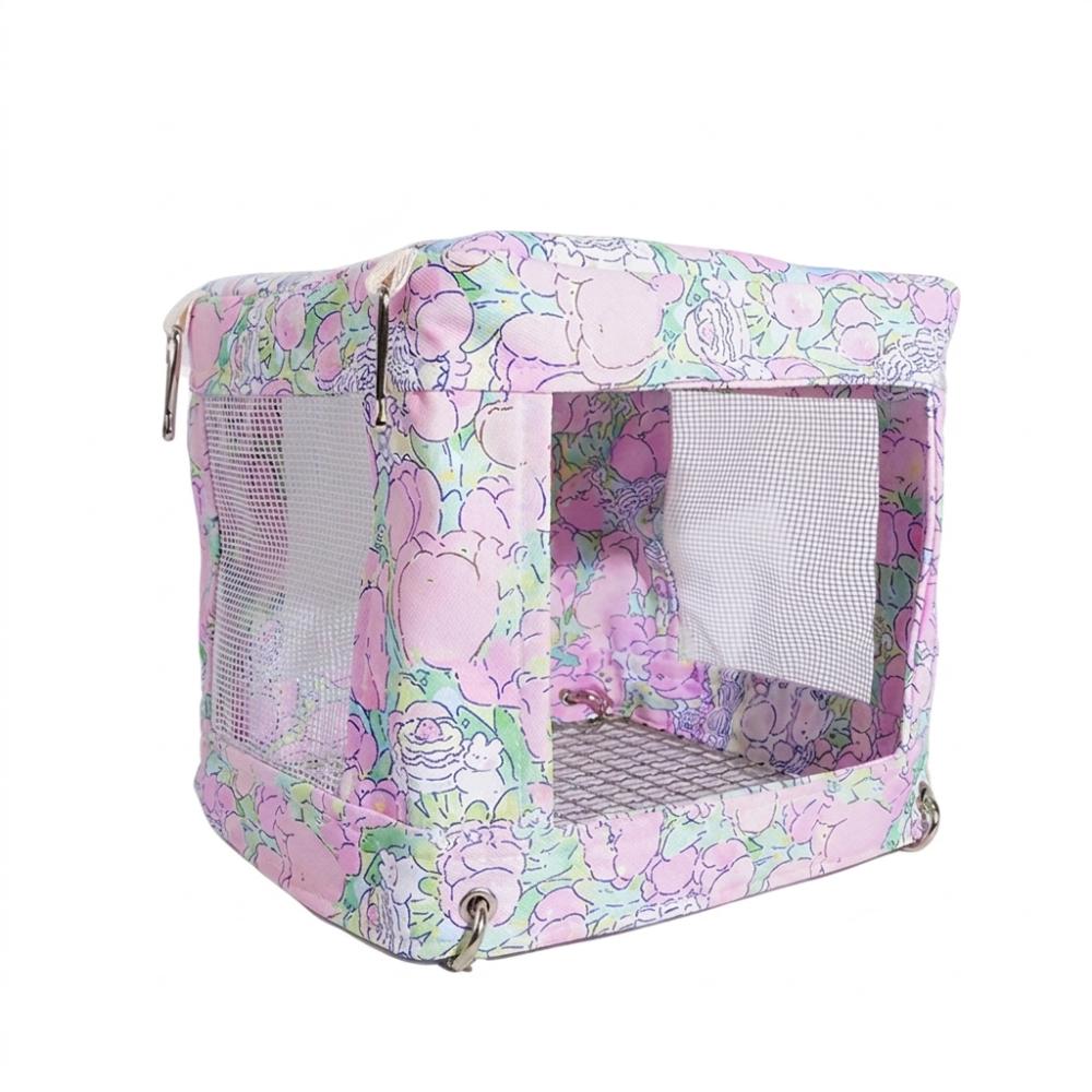 Breathable Mesh Bird Hanging Bed Bite Resistant Parrot House Multi-functional Bird Nest  Sparrows