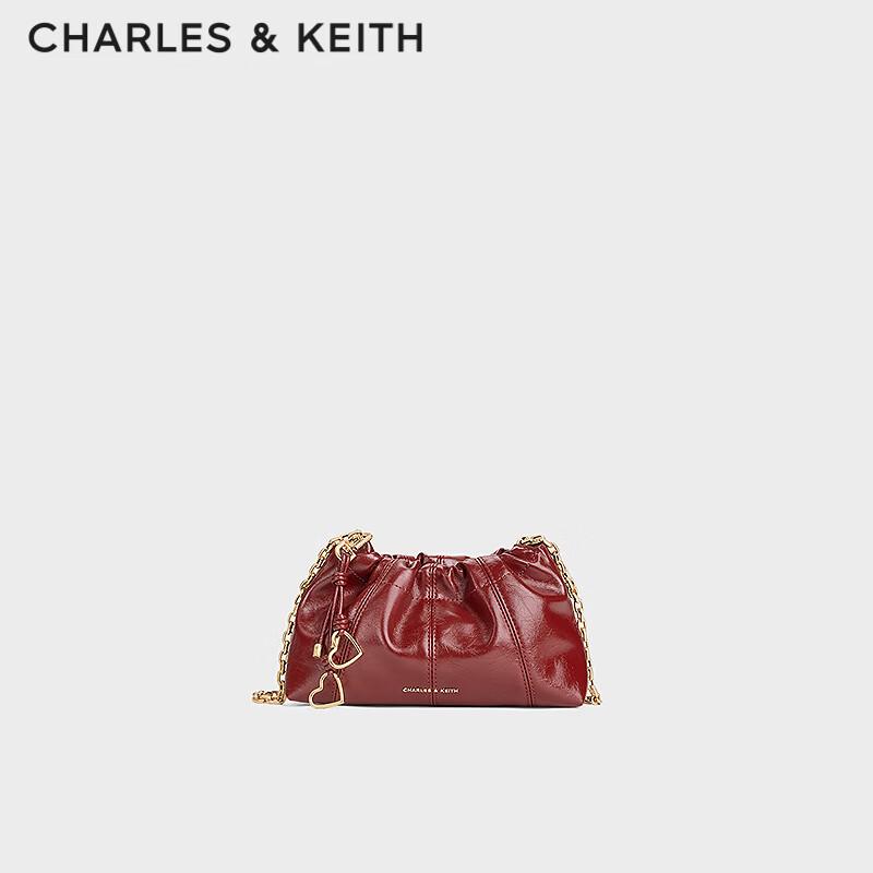 Сумка через плечо CHARLES & KEITH Cloud S бордовый