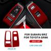 Real Soft Carbon Fiber Sticker For Subaru BRZ Toyota GR86 2025 2025 2025 2025 LHD RHD Car Door Window Button Panel Interior