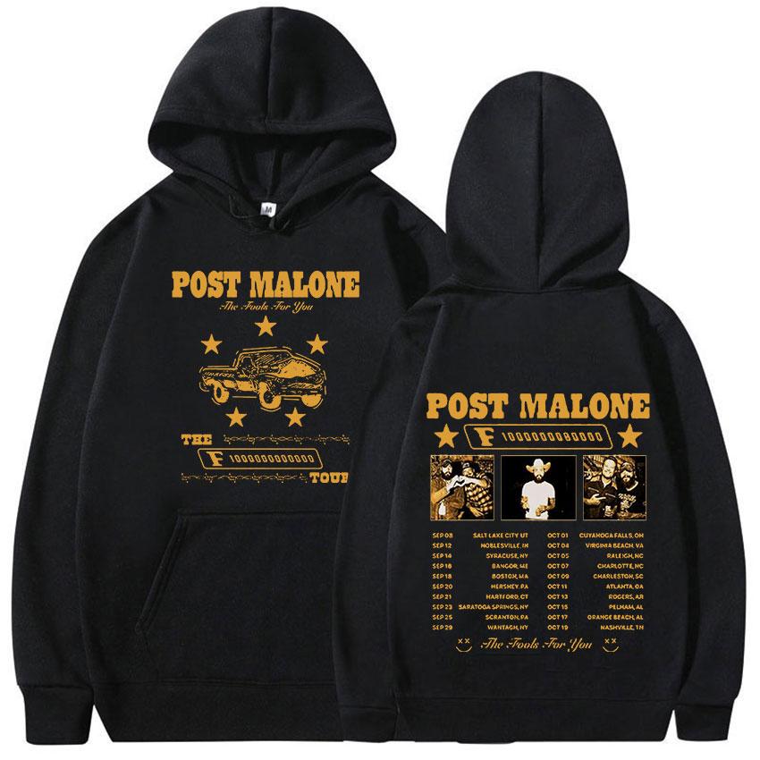 

Retro P Posts M Malones Tour 2024 Album Hoodie Men s Hip Hop Fashion Pullover Sweatshirt Unisex Casual Clothing Oversized Hooded L