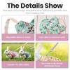 Breathable Guinea Pigs Vest Flower Pattern Rabbit Leash Set Pet Harness and Leash  Outdoor Use