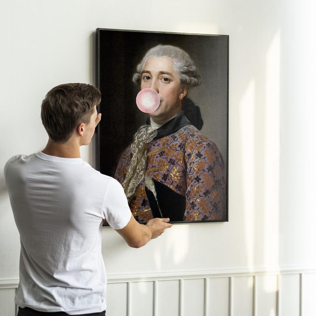 Poster Gentleman with Balloon Portrait