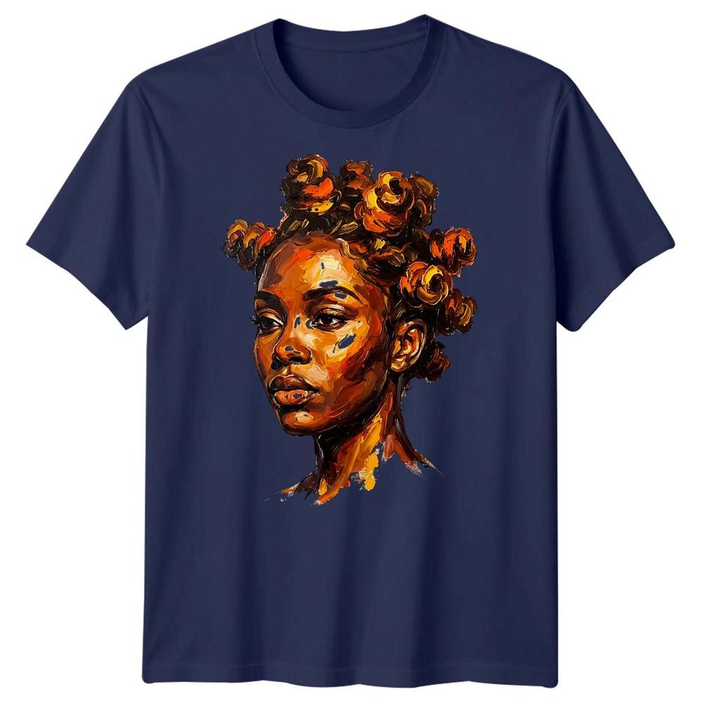Unisexs Black Art Graphic T Shirt Classic Fit Crewneck Cotton Graphic Tee