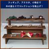 Rowaica Wooden Tabletop Display Stand, Staircase, Tiered Platform for Figures, Acrylic Stands, and Collections (Five Tiers)