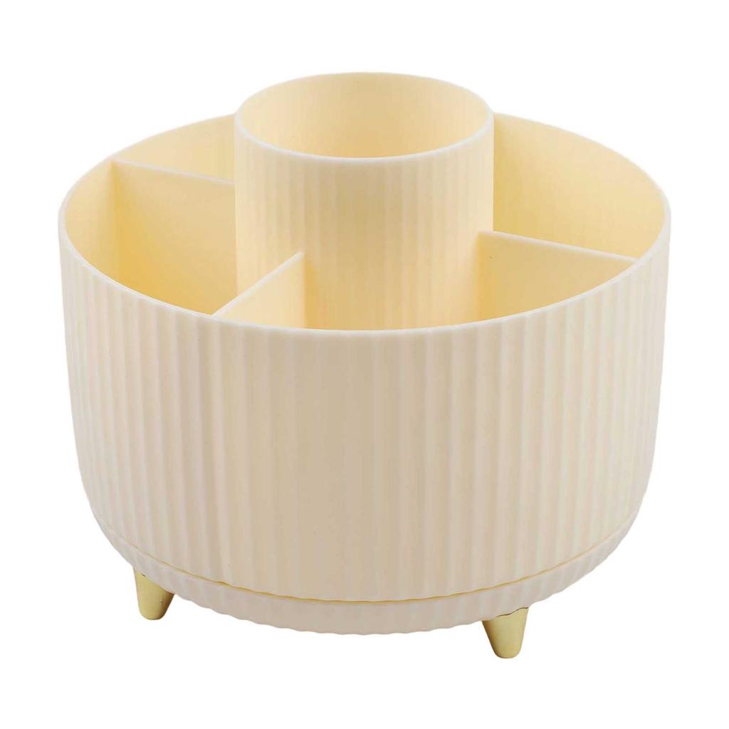 Cosmetics Organizer Rotating Storage Box Compact Design