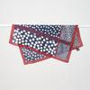 New Decorative Ethnic Style Scarf Literary and Retro Handmade Curled Square Scarf Imitation Silk Hair Double-sided Heterochrome Inkjet Silk Scarf