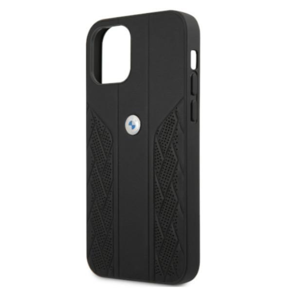 Bmw Case Bmhcp12Mrsppk Iphone 12/12 Pro6,1 Black/Black Hardcase Leather Curve Perforate