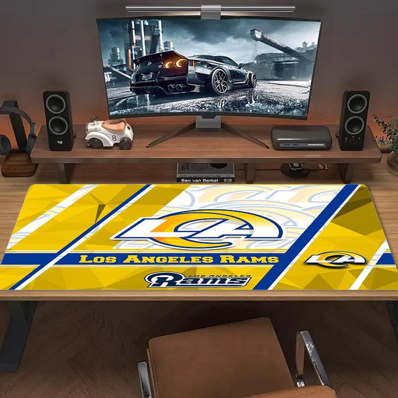 Los Angeles Rams Farbiges Mauspads Großes Gaming-Tischkissen Rutschfestes Laptop-Tablet Großes Mauspads XXL Matte Mini-PC-Spielmatte Mit Verriegeltem Rand