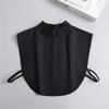 Female Stand Ruffle Shirt Fake Collar Womens Detachable False Collar White/Black/Pink Sweater Blouse Top Faux Collar Neckwear