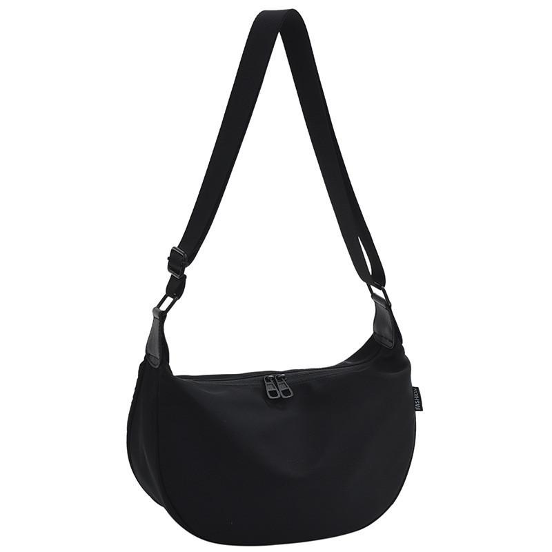 Ladies Oxford Cloth Fashion Dumpling Bag Large Capacity Black Street Trend Shoulder Crossbody Bag