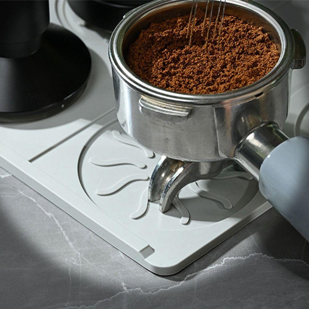 Heat Resistant Coffee Tamping Mat Non-Slip Coffee Barista Tools Silicone Coffee Mat  Coffeeware