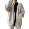 Lazy Wind Sweater Solid Color Coat Women's Outer Wear 2025 Autumn New Korean Version Loose Large Size Foreign Style Knitted Cardigan