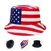 Patriotic American Flag Bucket Hat, Reversible, Casual Style, Foldable, Suitable for Independence Day and Everyday Use,