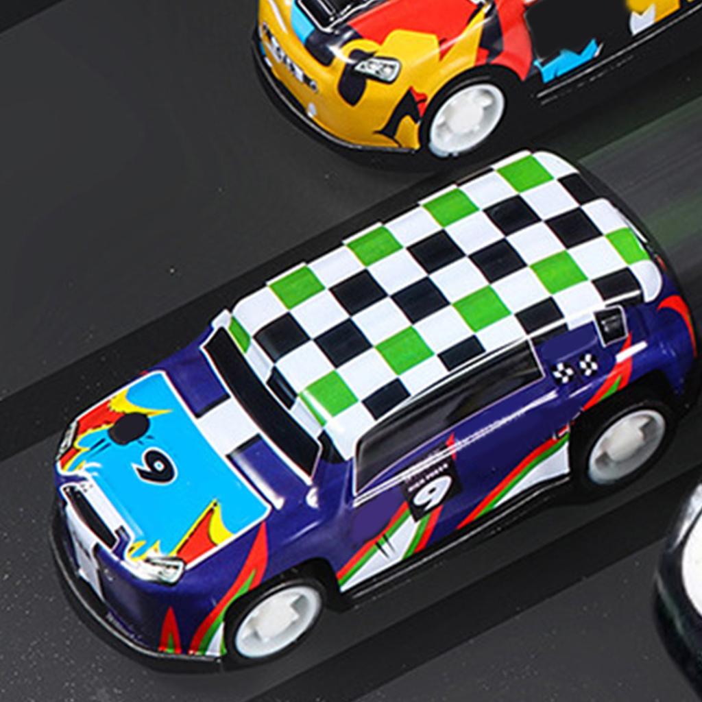 Autíčko na zpětný chod Slitina Módní Graffiti Flexibilní kola Model auta pro Chlapce Dívky Děti Dárek