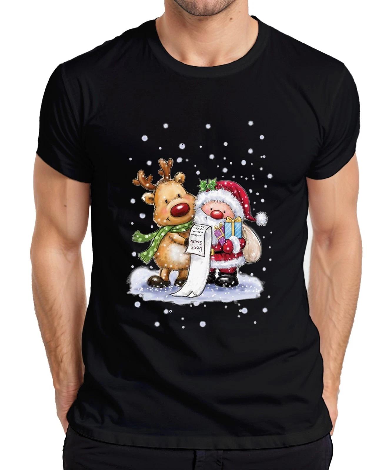 Santa Klaus Rudolf Rentier Schnee - Weihnachten Weihnachtsgeschenk Christmas Her XXXXL