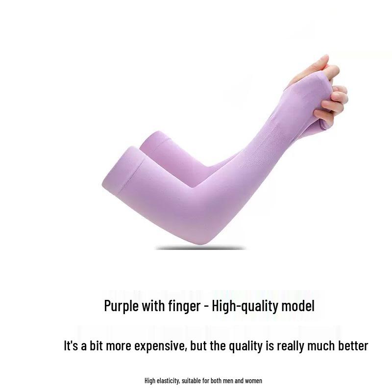 Ice Silk UV Protection Arm Sleeves: Cooling Arm Guards for Summer, Driving, Cycling, and Outdoor Activities