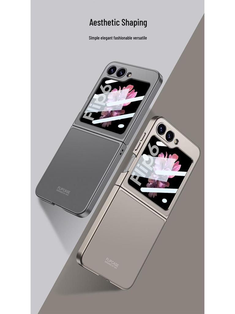 Samsung Z Flip6 AG Shell Foldable Case - Skin-Feel, Anti-Fall, Screen-Integrated