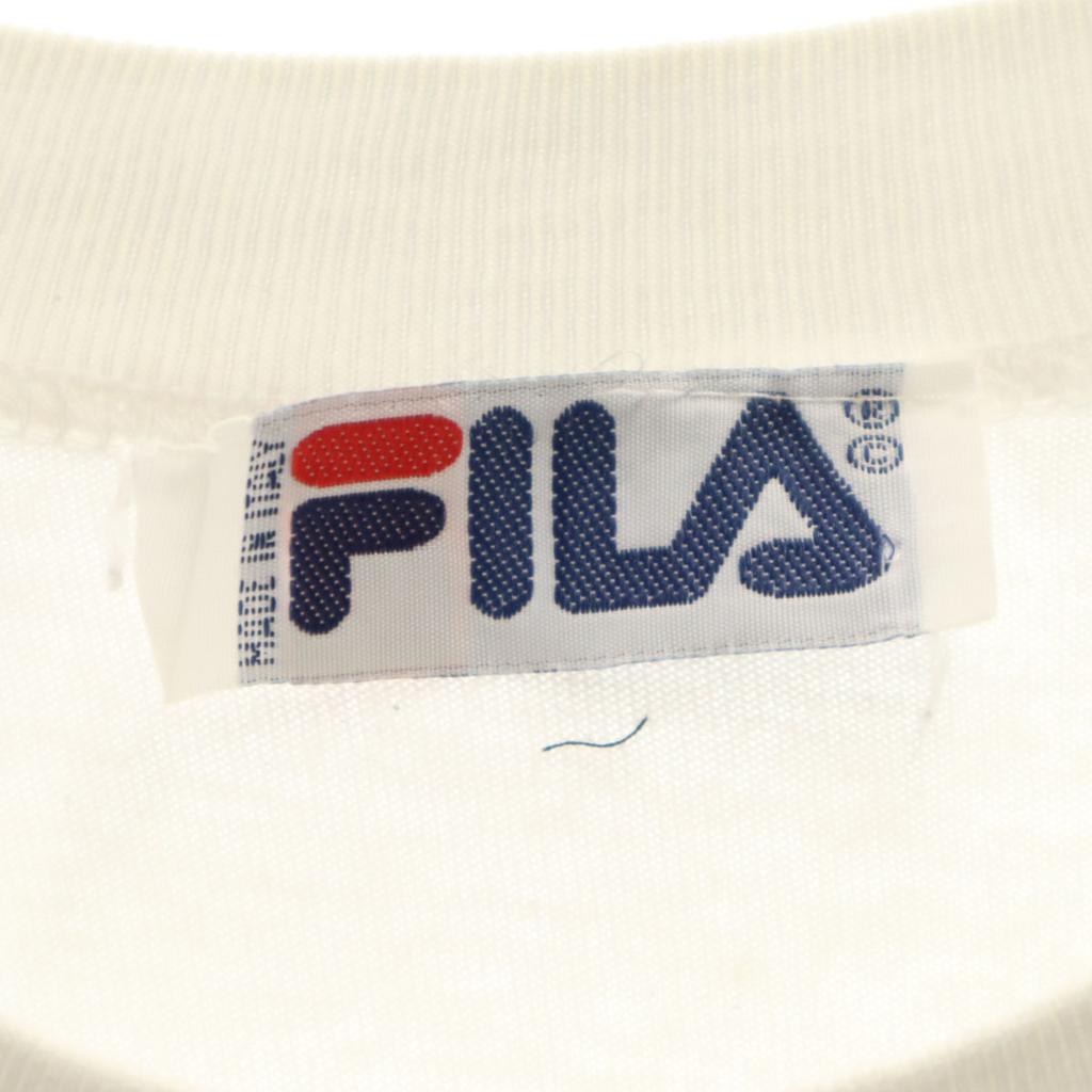 Fila 90s Made In Italy Old Short Sleeve T-shirt White Men's Used